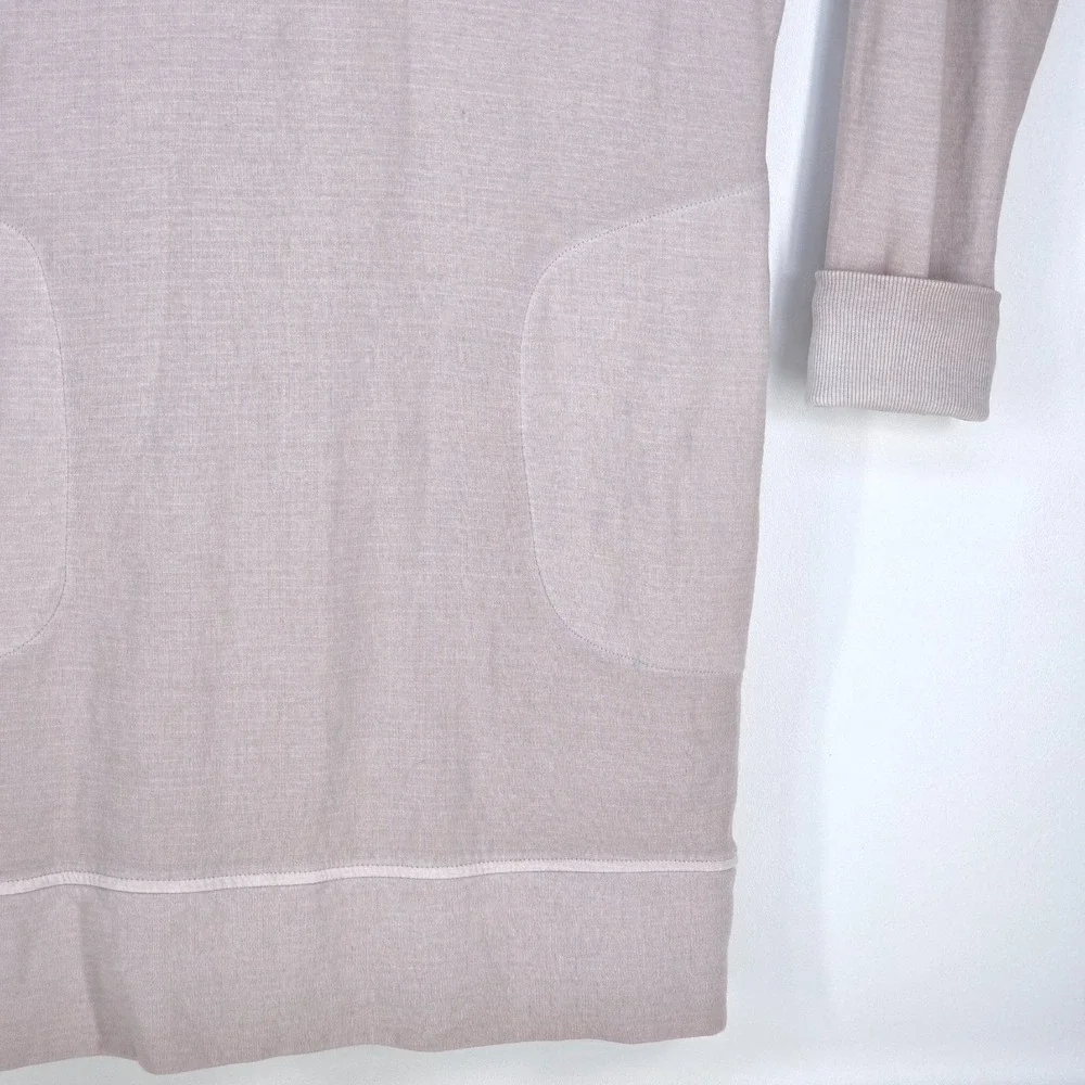 Athleta Eco Wash Turtleneck Sweatshirt Dress Medium Thumb Sleeve Athleisure Prep